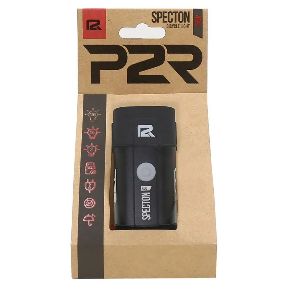 P2R Specton 400 Framlampa, Black, 400 Lumens