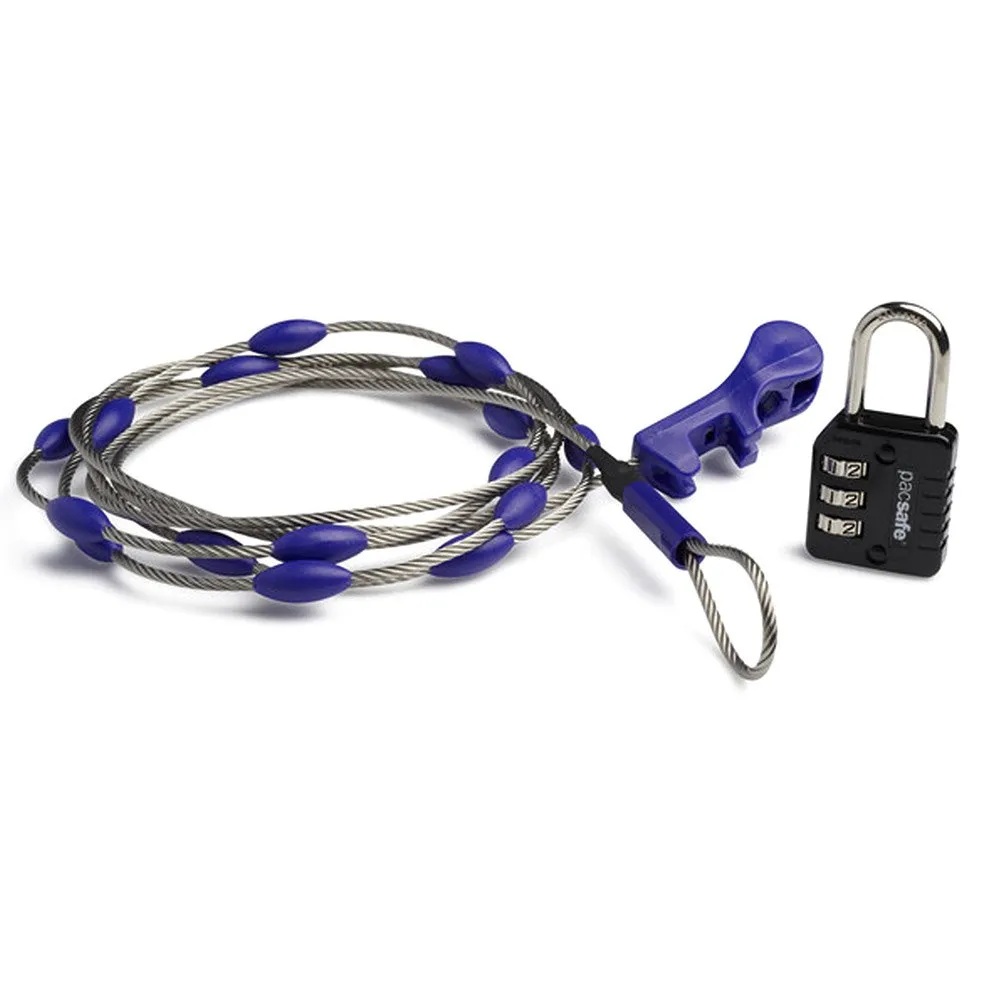 Pacsafe Wrapsafe Cable Lock Lås, Purple / black / silver Pacsafe Wrapsafe Cable Lock Lås, Purple / black / silver