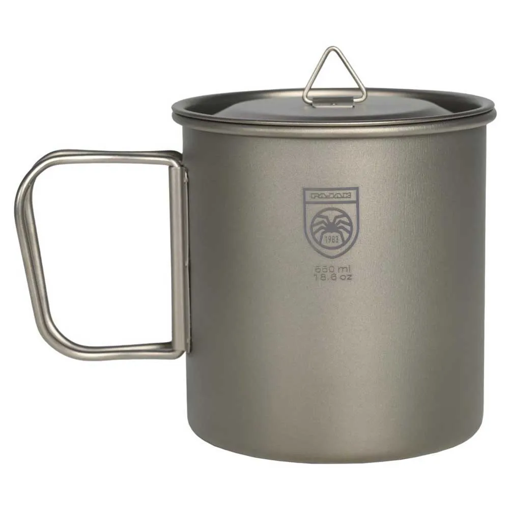 PAJAK Titanium 550ml Mugg, Silver, One Size PAJAK Titanium 550ml Mugg, Silver, One Size