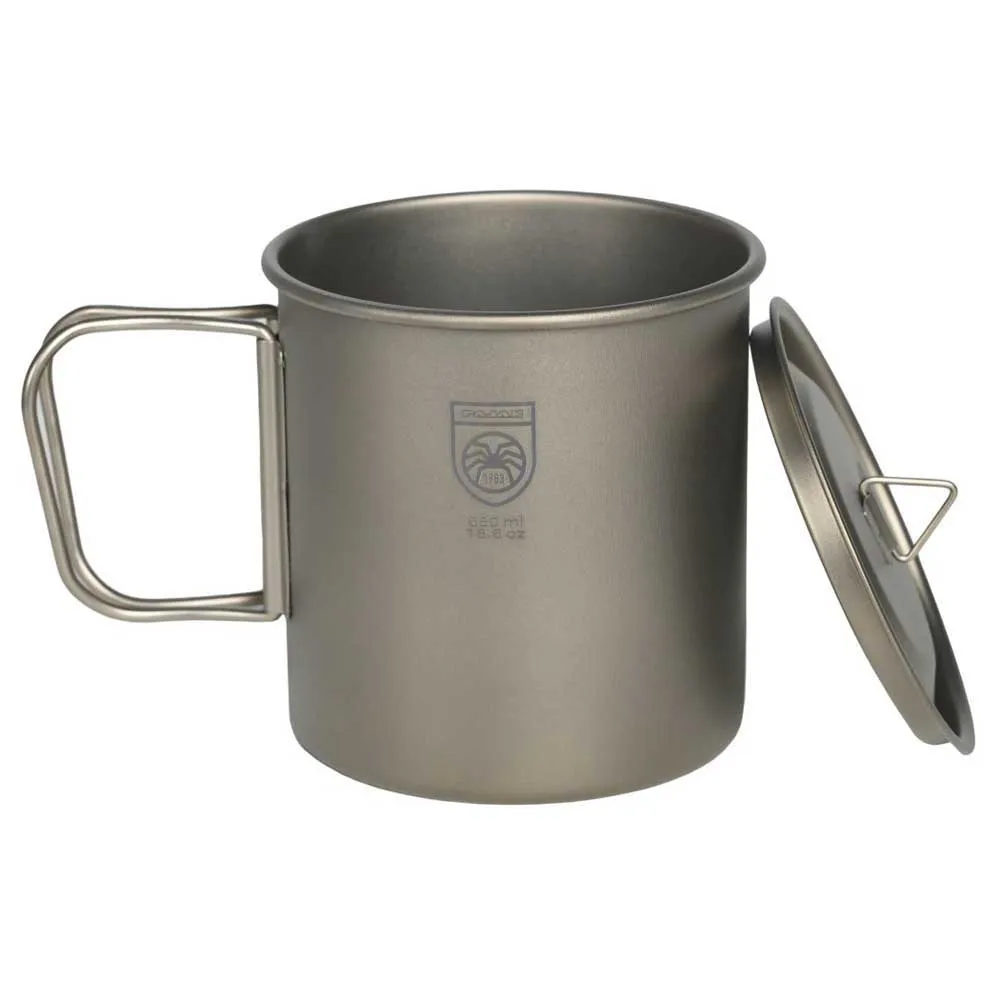 PAJAK Titanium 550ml Mugg, Silver, One Size PAJAK Titanium 550ml Mugg, Silver, One Size