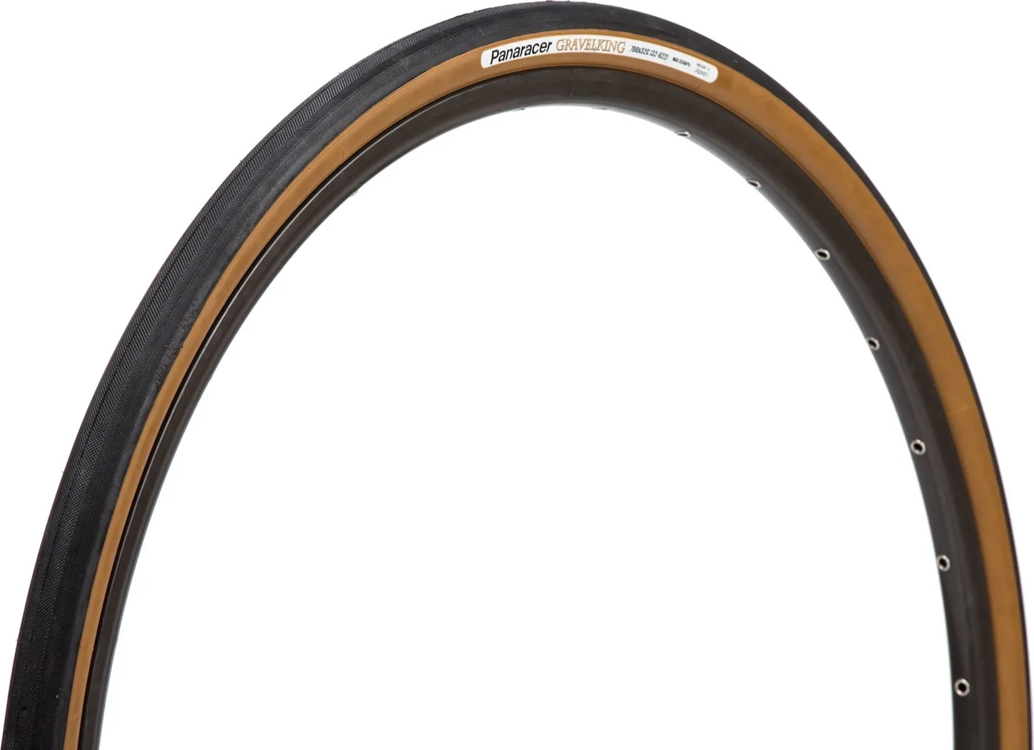 Panaracer Gravelking Slick vikbart däck 700x38c Svart/Brun Panaracer Gravelking Slick vikbart däck 700x38c Svart/Brun