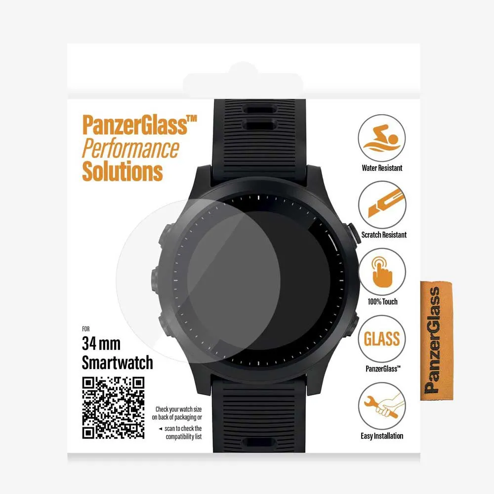 PanzerGlass Smartwatch 34 Mm Garmin Forerunner 645 Skärmskydd, Black, One Size PanzerGlass Smartwatch 34 Mm Garmin Forerunner 645 Skärmskydd, Black, One Size
