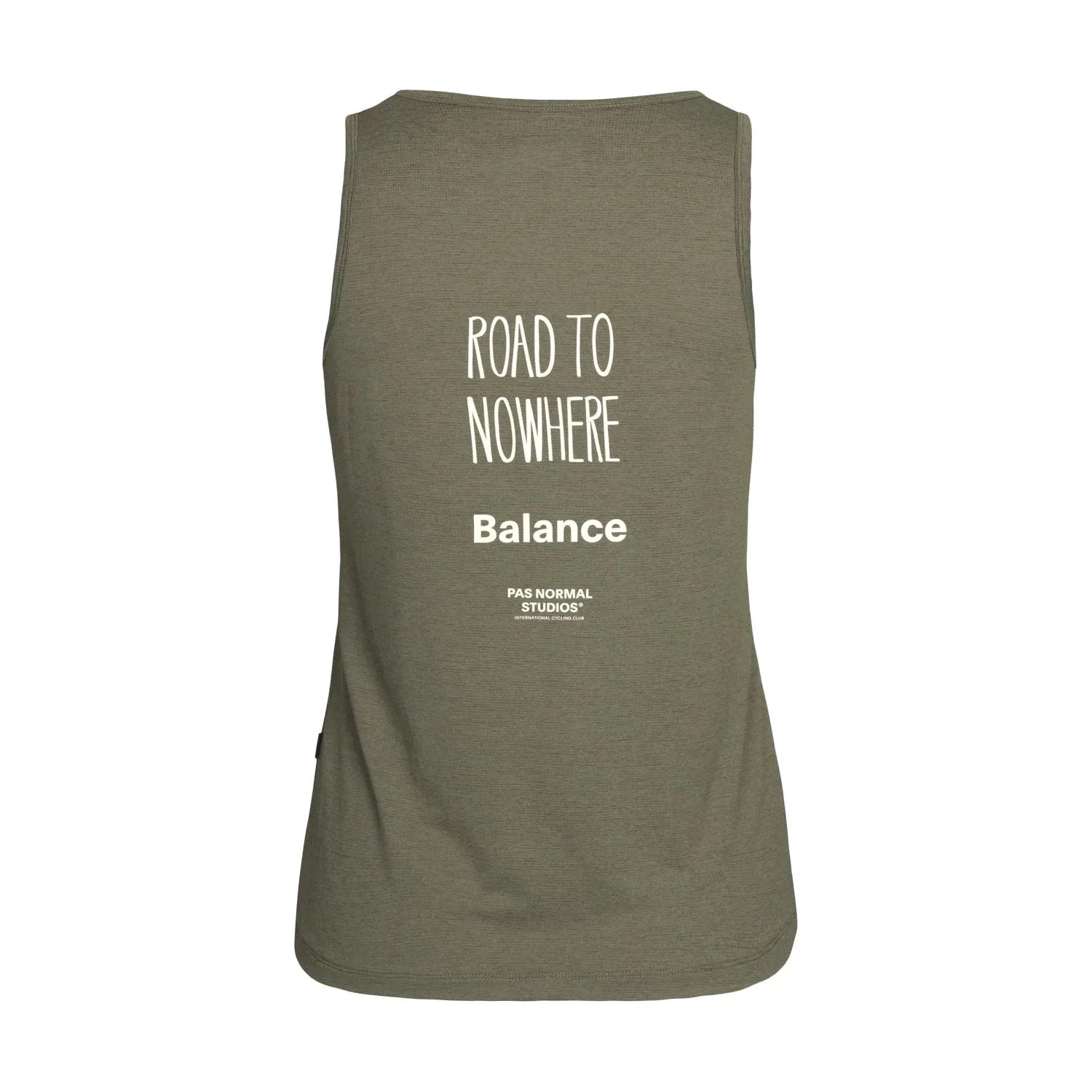 Pas Normal Studios Balance Sleeveless Women Top, Olive grey, XXS