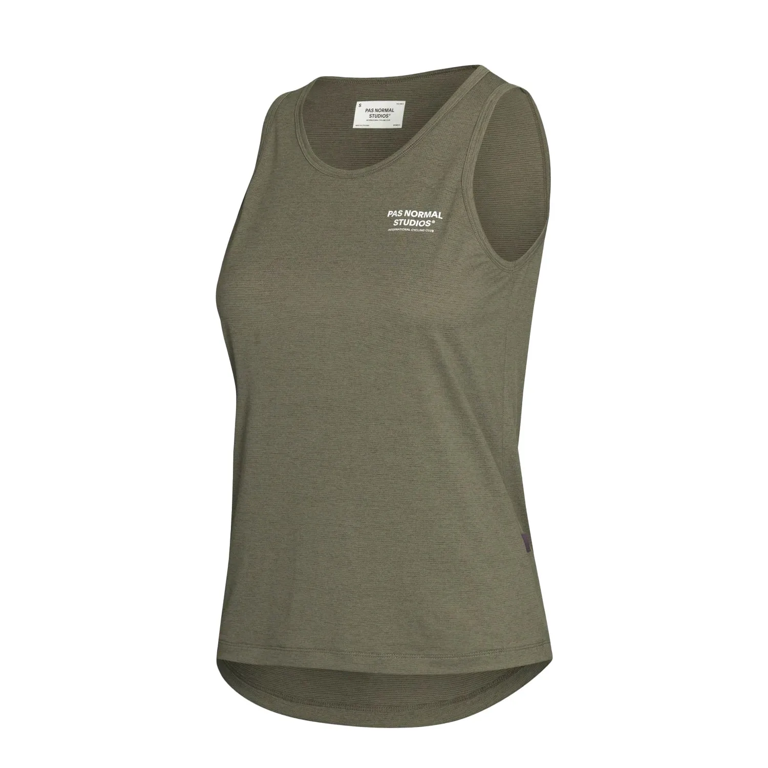 Pas Normal Studios Balance Sleeveless Women Top, Olive grey, XXS