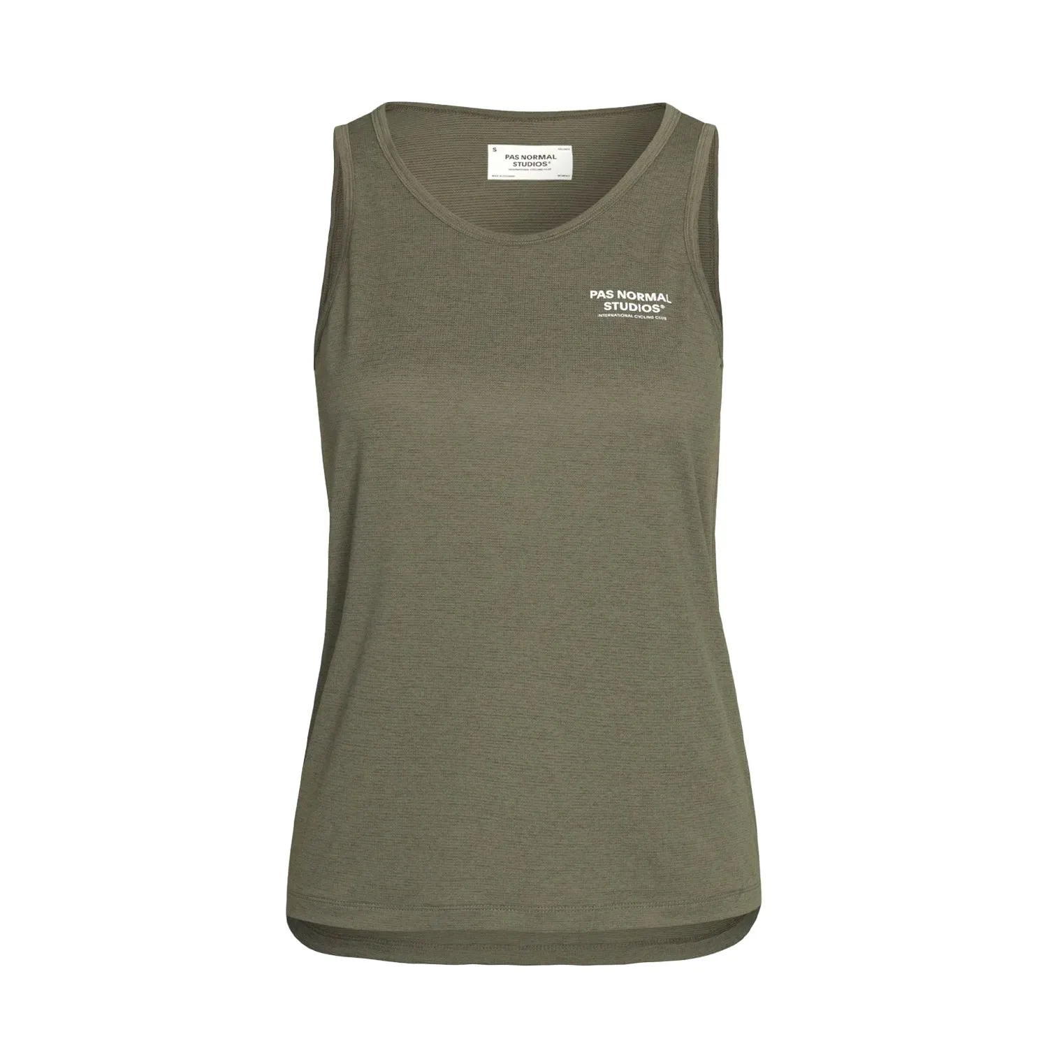 Pas Normal Studios Balance Sleeveless Women Top, Olive grey, XXS