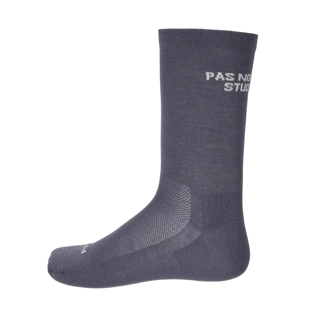 Pas Normal Studios Essential Cycling Socks, Iron grey