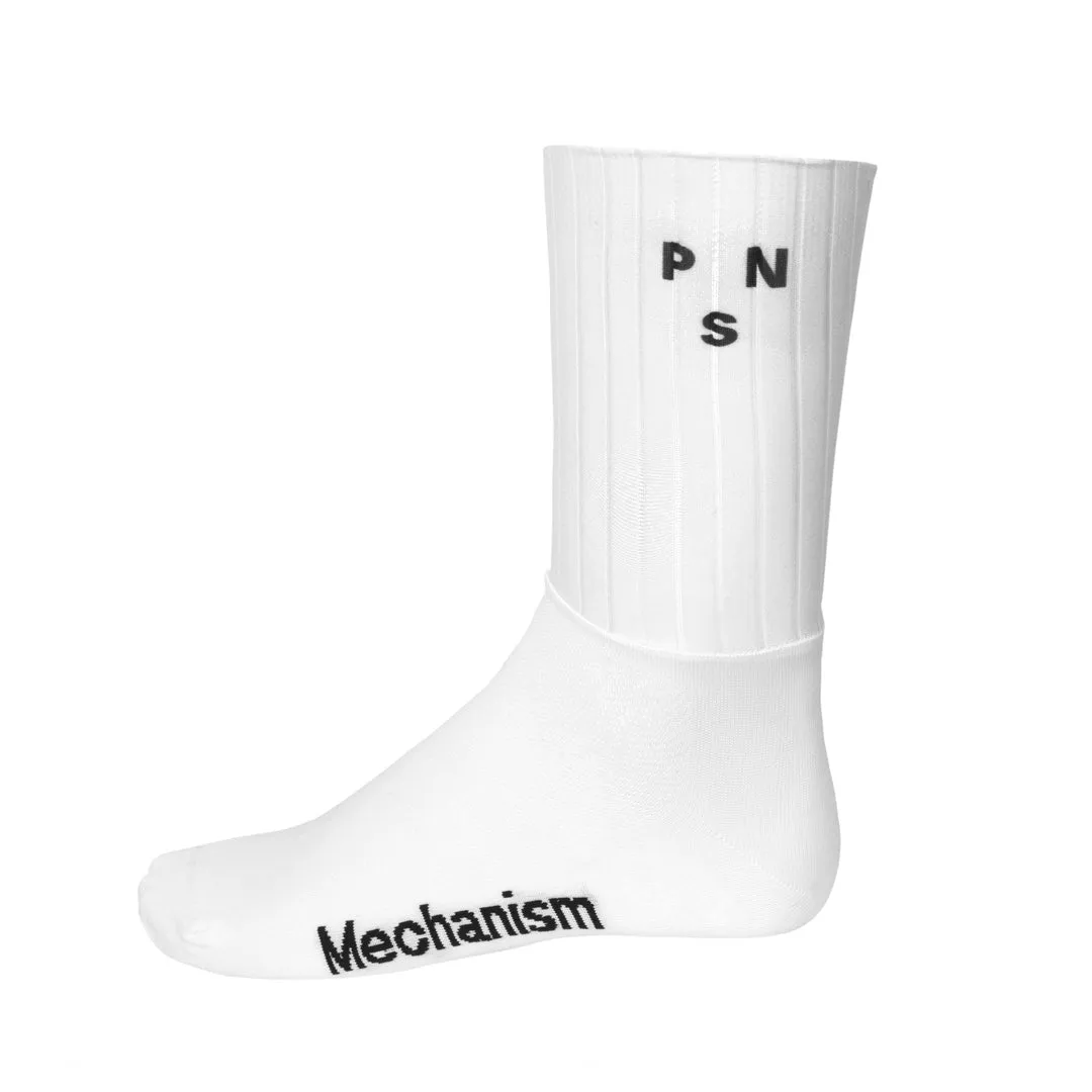 Pas Normal Studios Mechanism Aero Socks, Aero White Pas Normal Studios Mechanism Aero Socks, Aero White