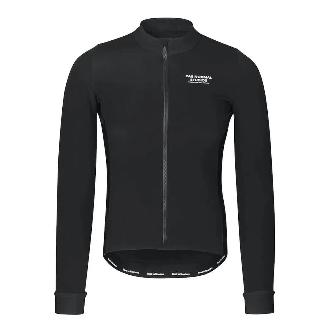 Pas Normal Studios Mechanism Thermal Long Sleeve Jersey, Black Pas Normal Studios Mechanism Thermal Long Sleeve Jersey, Black