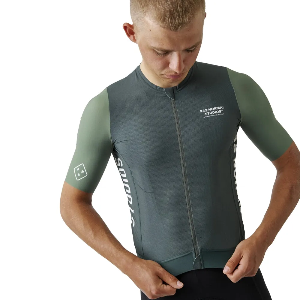Pas Normal Studios Solitude Midsummer Jersey SS23, Green sleeve Pas Normal Studios Solitude Midsummer Jersey SS23, Green sleeve