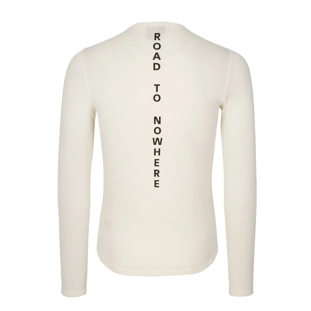Pas Normal Studios Thermal Long Sleeve Women Baselayer, Off white