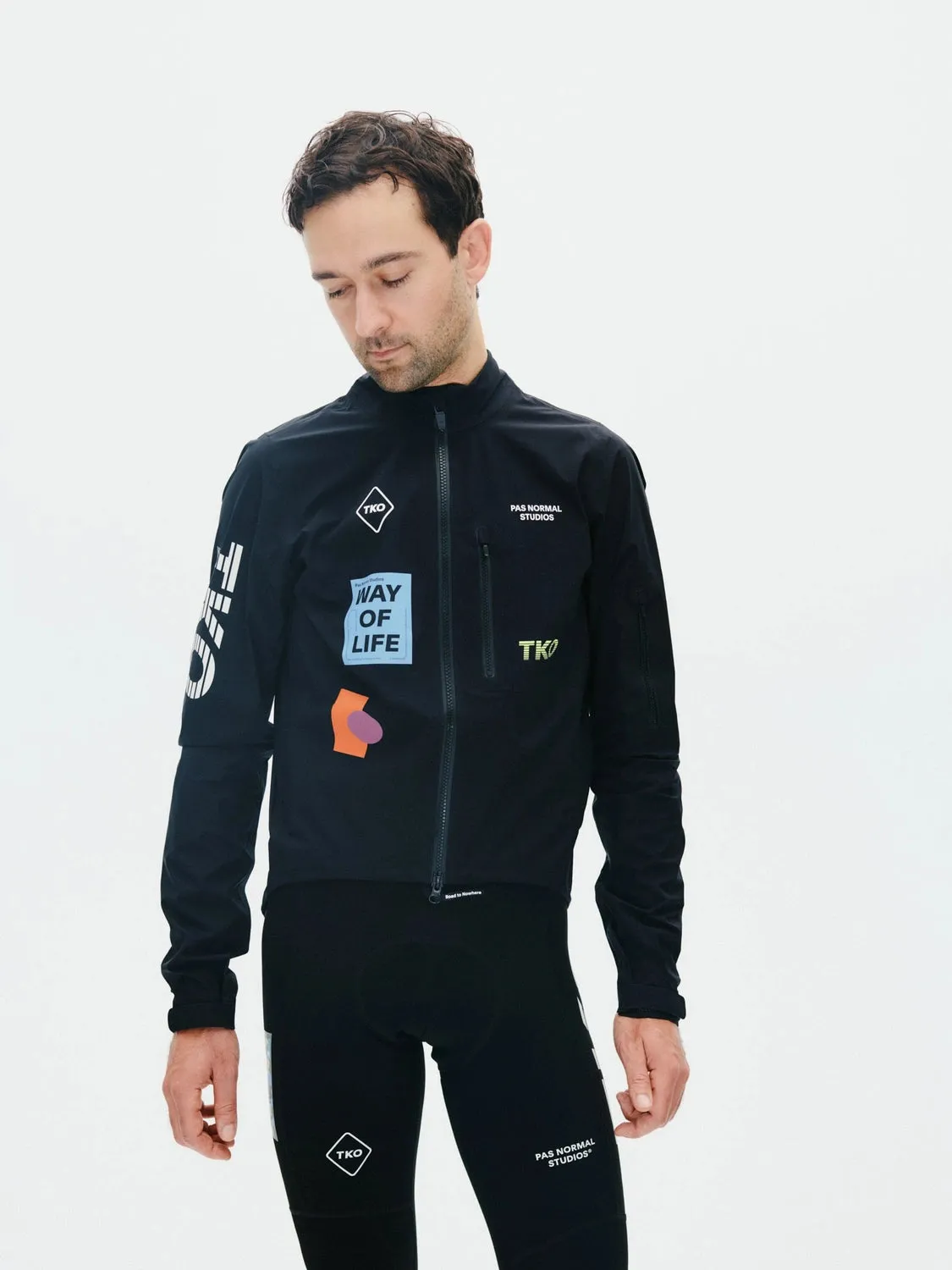 Pas Normal Studios TKO Essential Shield Jacket AW24, Black Pas Normal Studios TKO Essential Shield Jacket AW24, Black