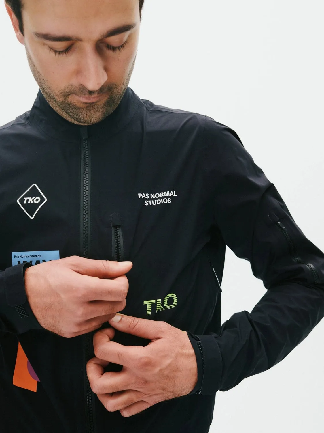 Pas Normal Studios TKO Essential Shield Jacket AW24, Black Pas Normal Studios TKO Essential Shield Jacket AW24, Black