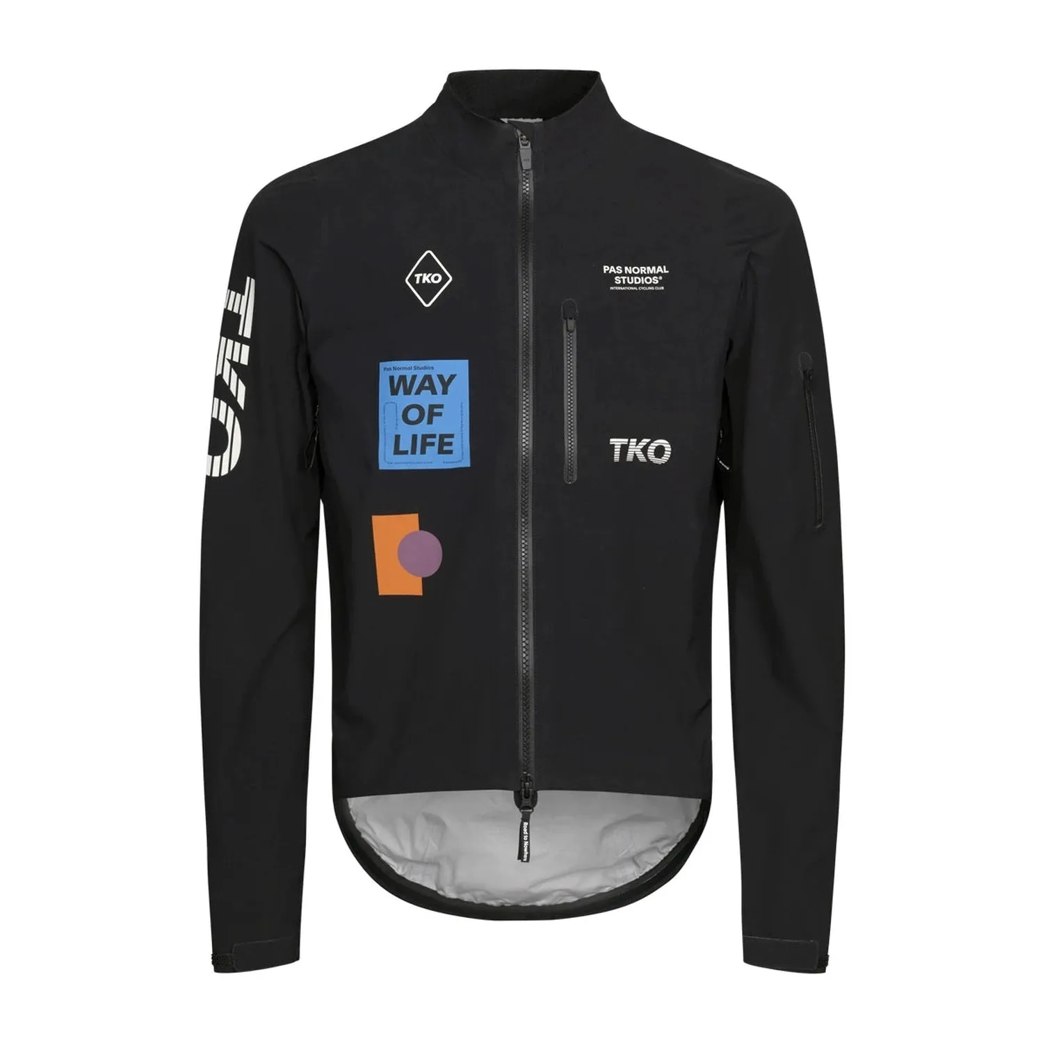Pas Normal Studios TKO Essential Shield Jacket AW24, Black Pas Normal Studios TKO Essential Shield Jacket AW24, Black