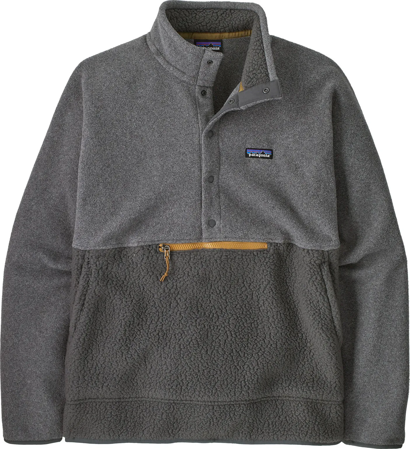 Patagonia Men's Retro Pile 1/2 Snap, Forge Grey Patagonia Men's Retro Pile 1/2 Snap, Forge Grey