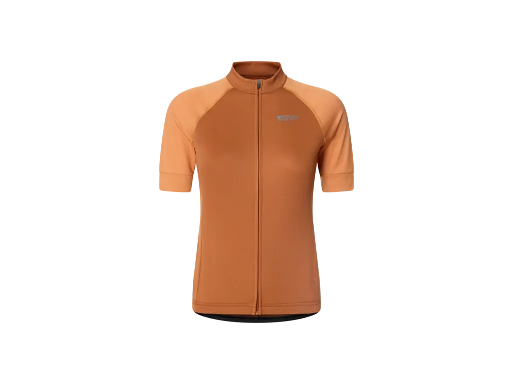 Pathtaker cykeltröja korta ärmar mocha/ljus mocha dam