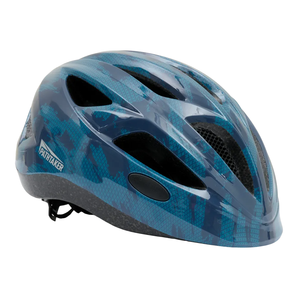 Pathtaker Lucky cykelhjälm camo junior, Blå Pathtaker Lucky cykelhjälm camo junior, Blå