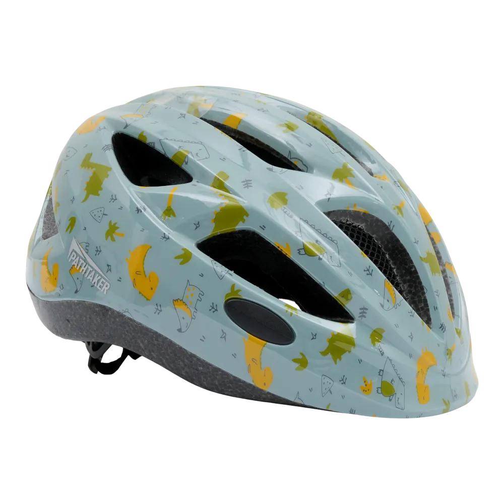 Pathtaker Lucky cykelhjälm dino junior, Grön Pathtaker Lucky cykelhjälm dino junior, Grön