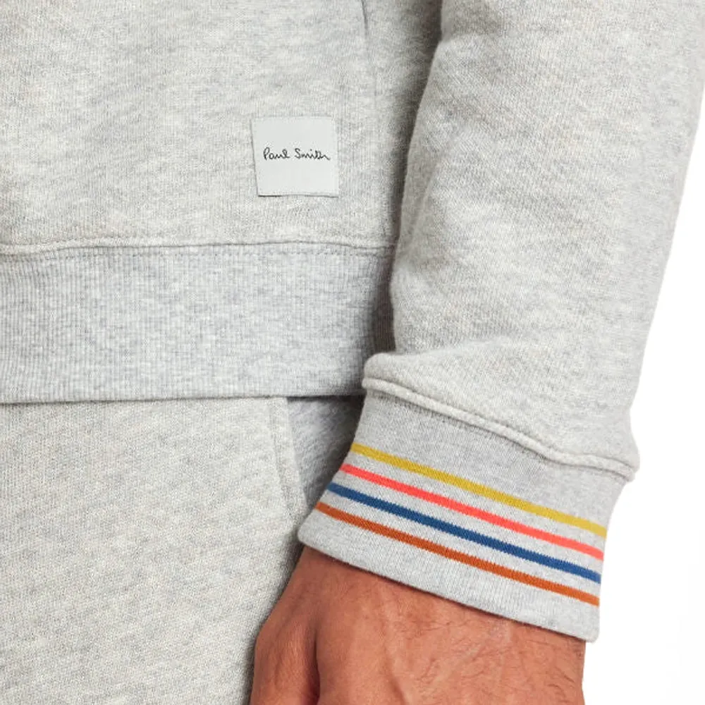 Paul Smith Artist Stripe Cuff LS Top, Grey, L