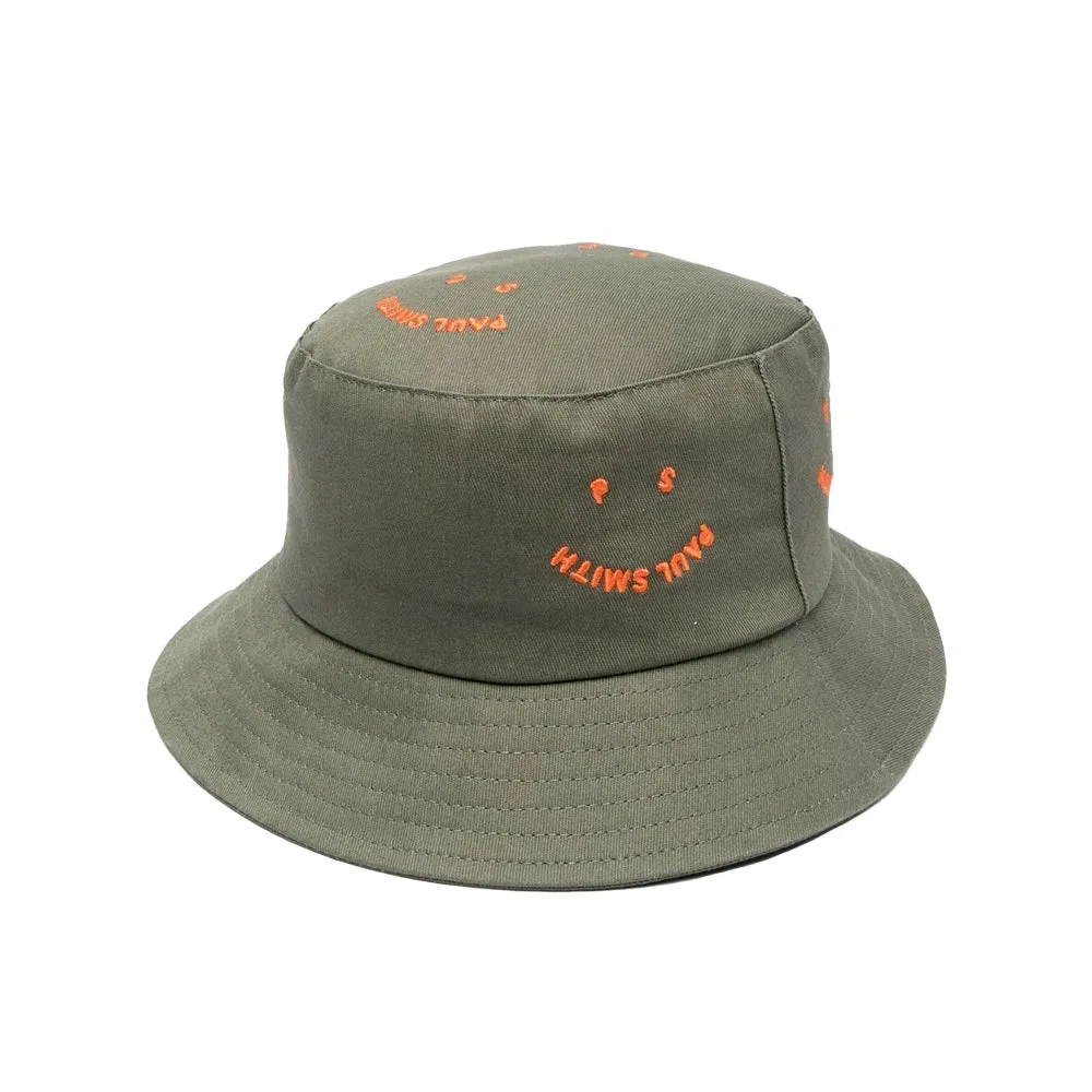 Paul Smith Bucket Hat Happy, Military Green