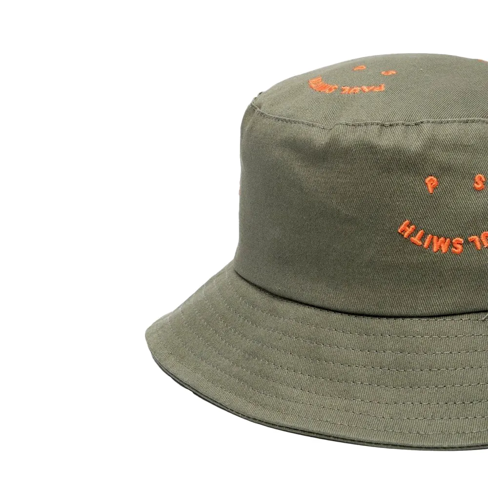 Paul Smith Bucket Hat Happy, Military Green
