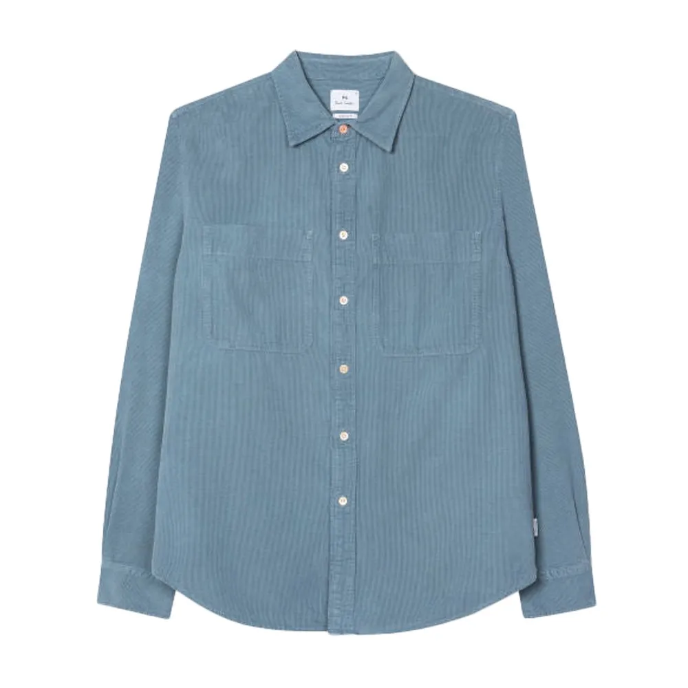 Paul Smith Corduroy Patch Pocket Shirt, Light Blue, M Paul Smith Corduroy Patch Pocket Shirt, Light Blue, M