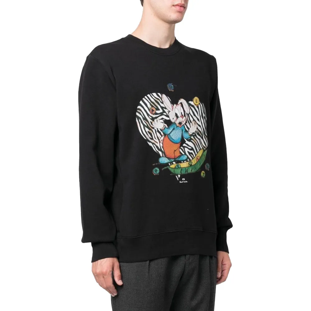 Paul Smith Juggling Bunny Sweatshirt, Black, S Paul Smith Juggling Bunny Sweatshirt, Black, S