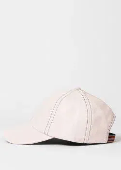 Paul Smith Leather Cap, White