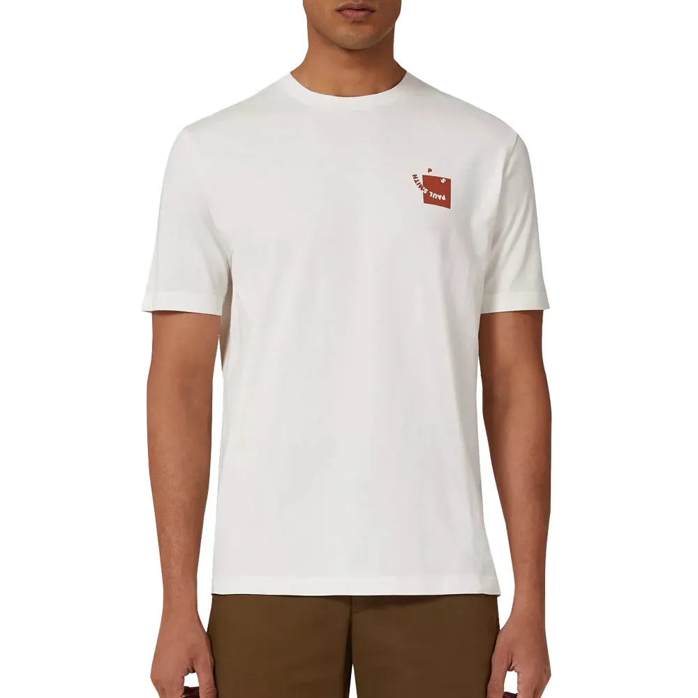Paul Smith Tshirt SS Reg Fit Happy Face Box, Off White Rust, S Paul Smith Tshirt SS Reg Fit Happy Face Box, Off White Rust, S