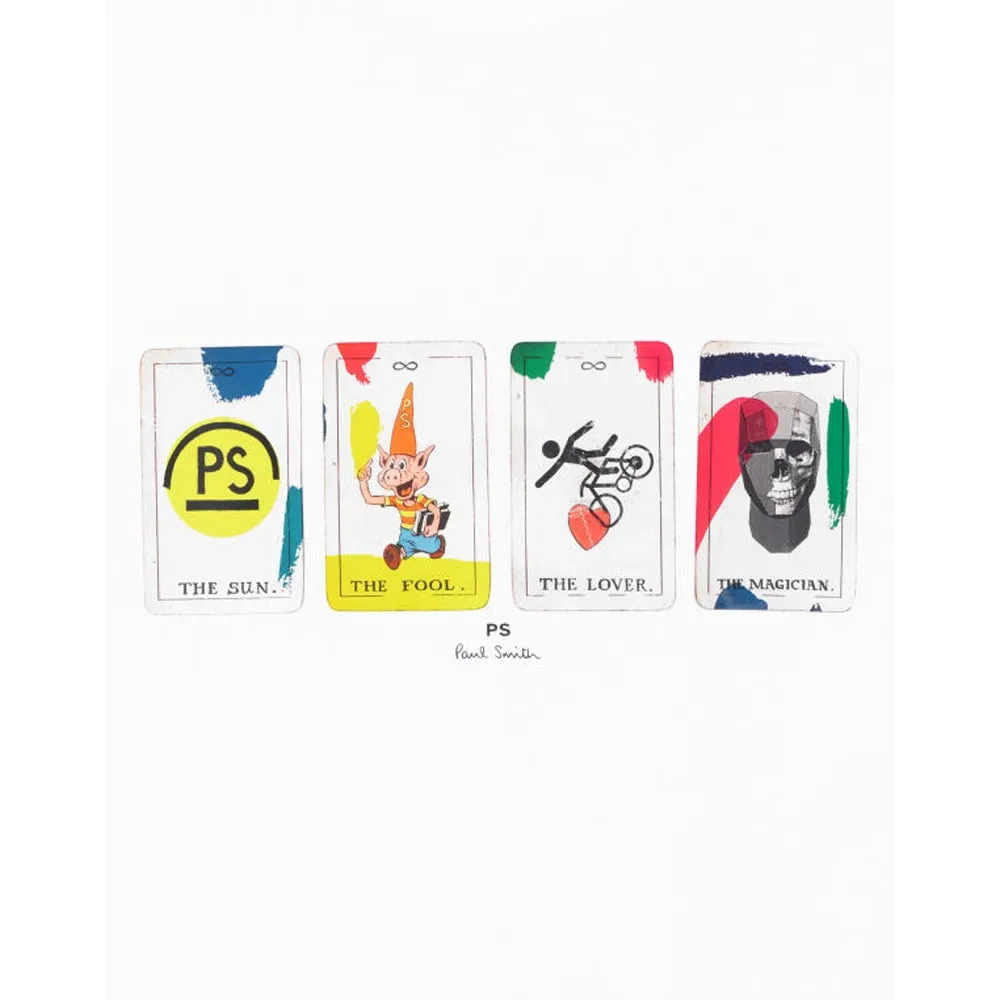 Paul Smith Tshirt SS Reg Fit Tarot Cards, White, M Paul Smith Tshirt SS Reg Fit Tarot Cards, White, M