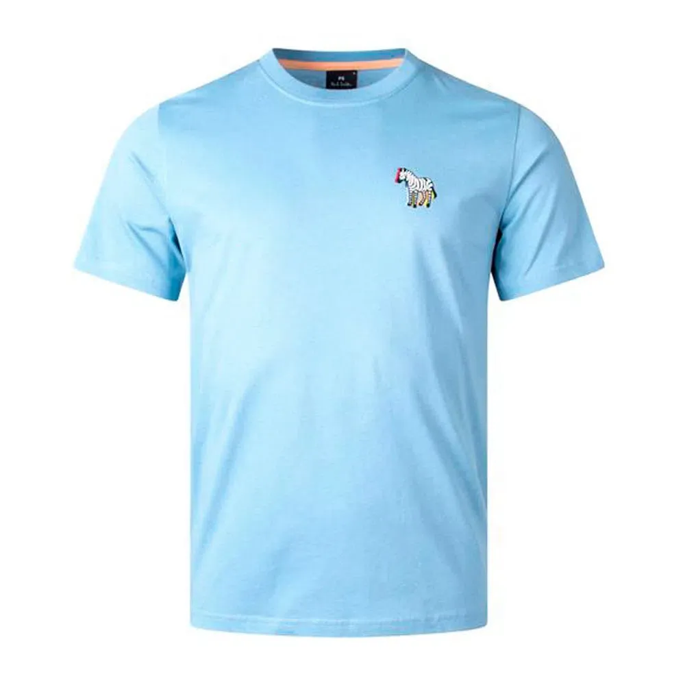 Paul Smith Tshirt SS Slim Fit B&W Zebra, Light Blue, L