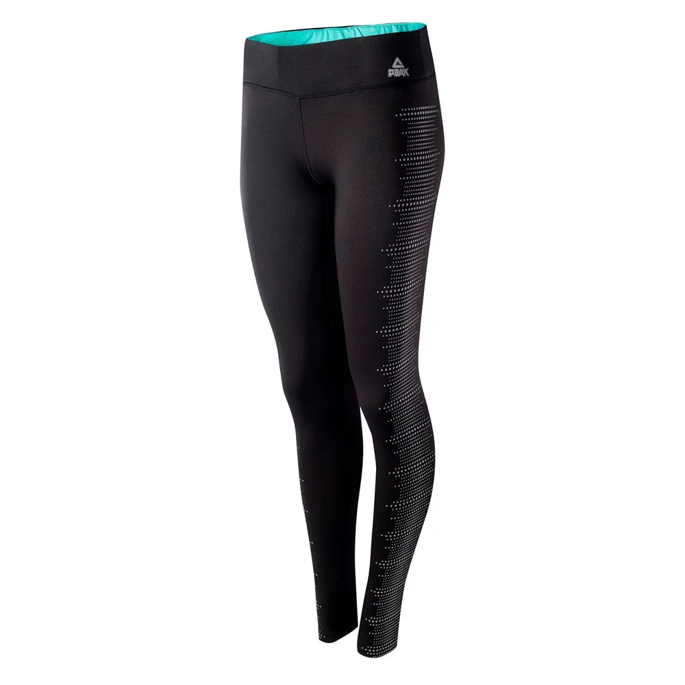 Peak Fw37002 Leggings, Black / cyanine blue