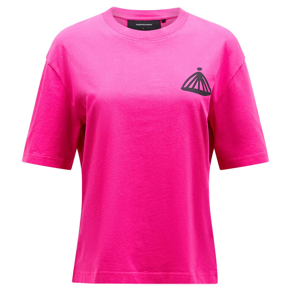 PeakPerformance Graphic T-shirt Med Korta ärmar, Beet purple