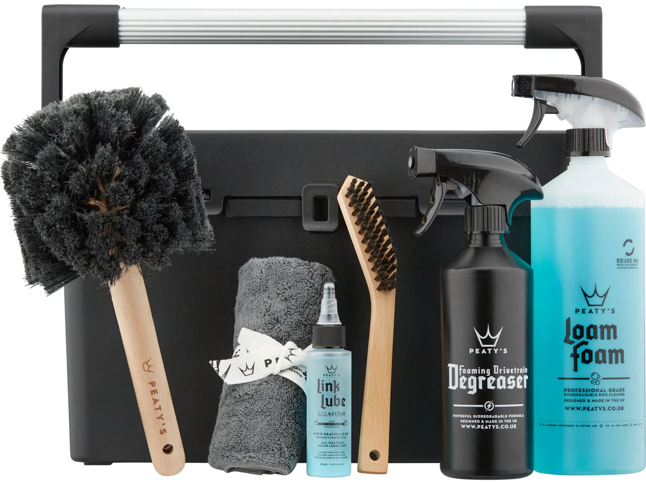 Peaty's Complete Bicycle Cleaning Kit Reinigungsset, Black, One Size Peaty's Complete Bicycle Cleaning Kit Reinigungsset, Black, One Size