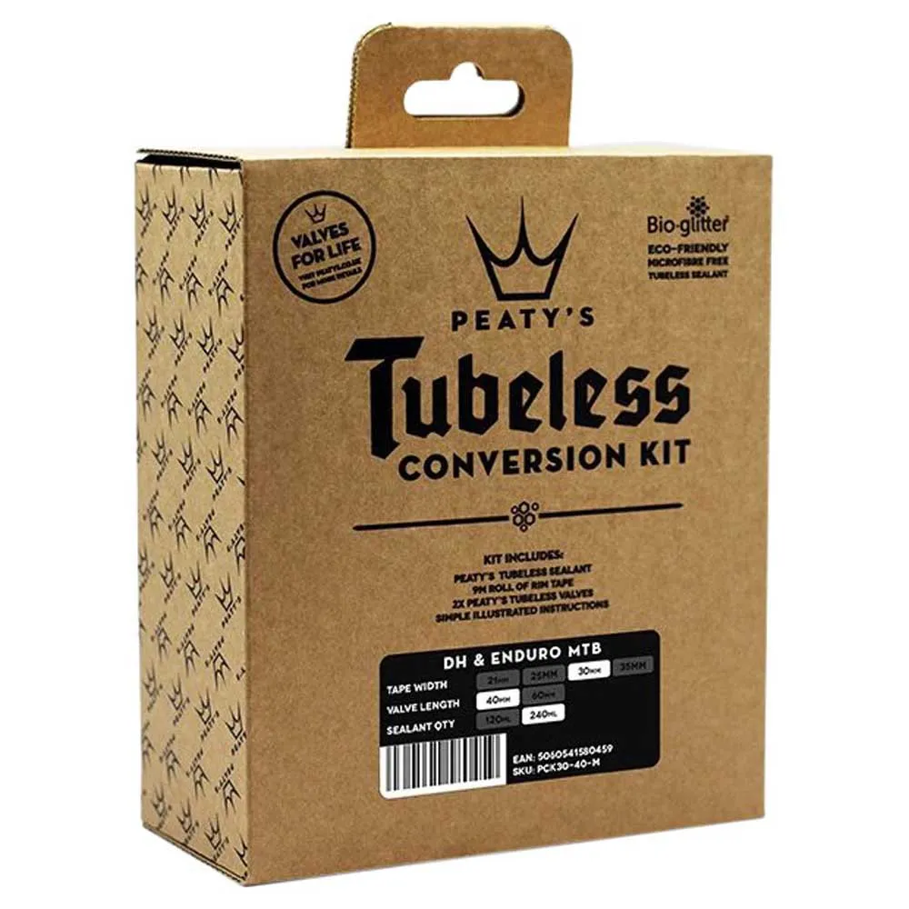 Peaty's Holeshot Enduro/dh 30mm V-40 Mm Tubeless Omvandlingskit Peaty's Holeshot Enduro/dh 30mm V-40 Mm Tubeless Omvandlingskit