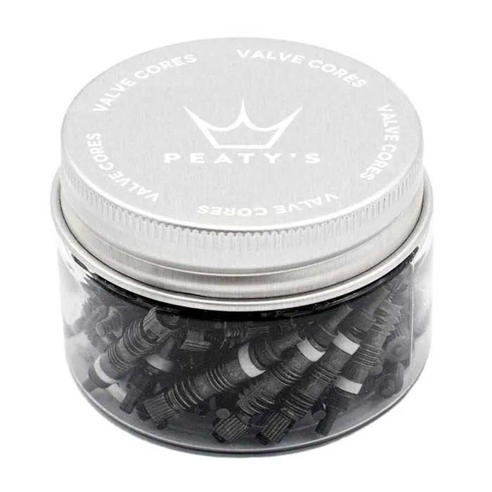 Peaty's Tubeless Ventilkärna 50 Enheter, Silver, One Size Peaty's Tubeless Ventilkärna 50 Enheter, Silver, One Size