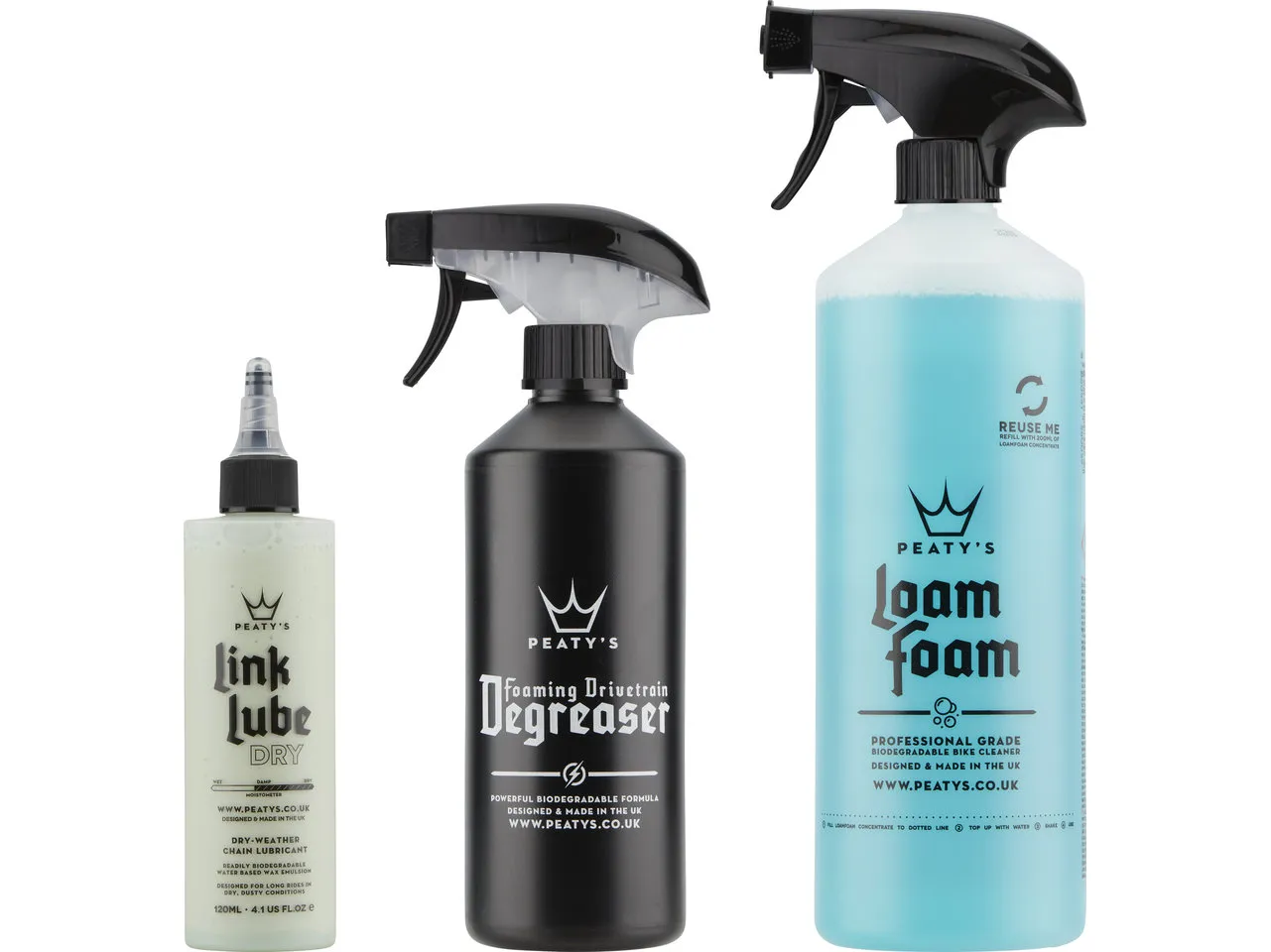 Peaty's Wash Degrease Lubricate Reinigungsset