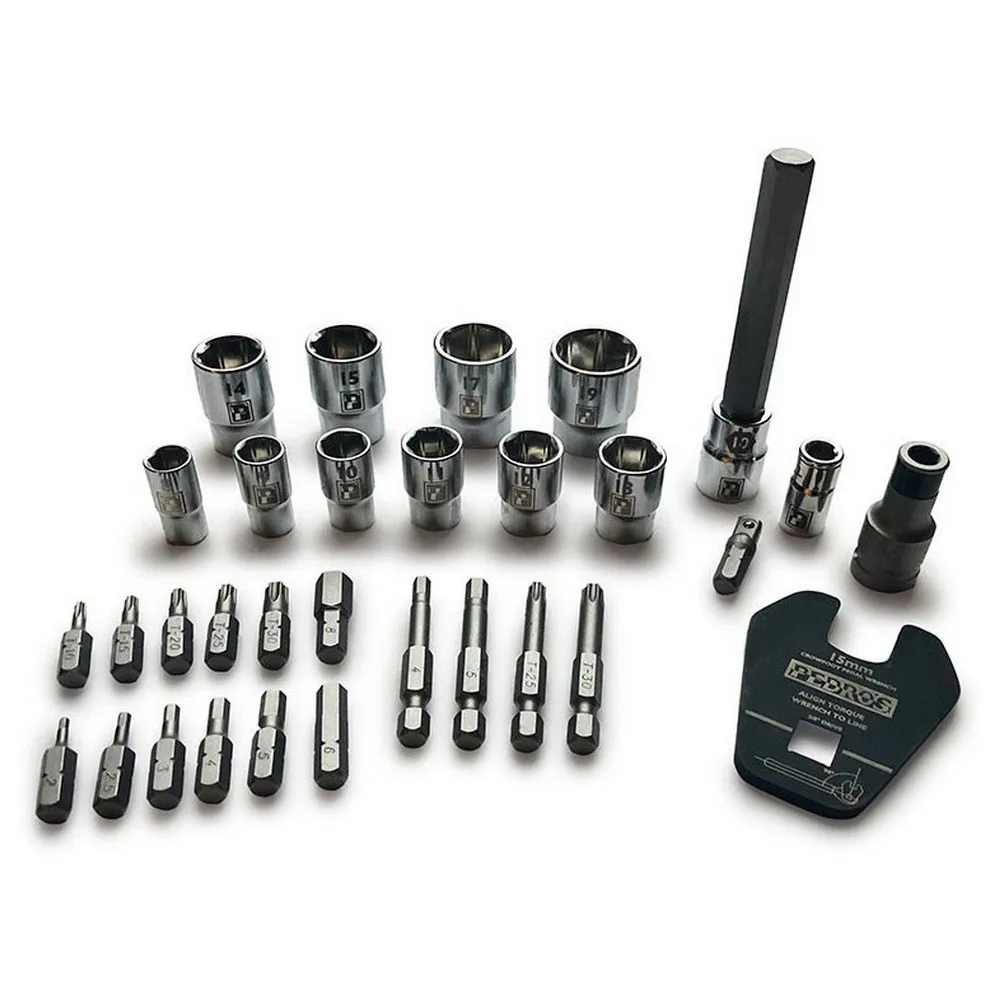 Pedros Bit Och Socket Pro 31 Enheter, Silver, One Size