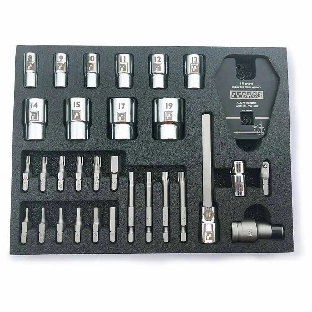 Pedros Bit Och Socket Pro 31 Enheter, Silver, One Size