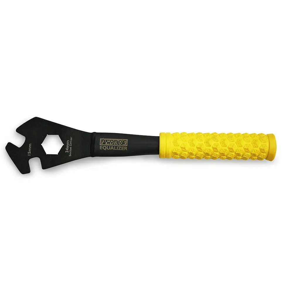 Pedros PEDRO'S EQUALIZER PRO PEDAL WRENCH II, Black / yellow, 15mm Pedros PEDRO'S EQUALIZER PRO PEDAL WRENCH II, Black / yellow, 15mm