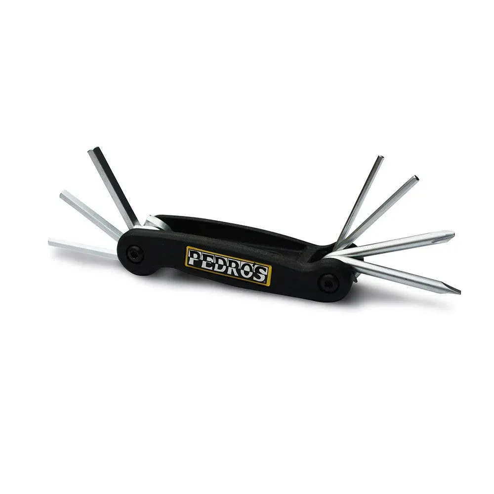 Pedros PEDRO’S FOLDING HEX/SCREWDRIVER SET, Black Pedros PEDRO’S FOLDING HEX/SCREWDRIVER SET, Black