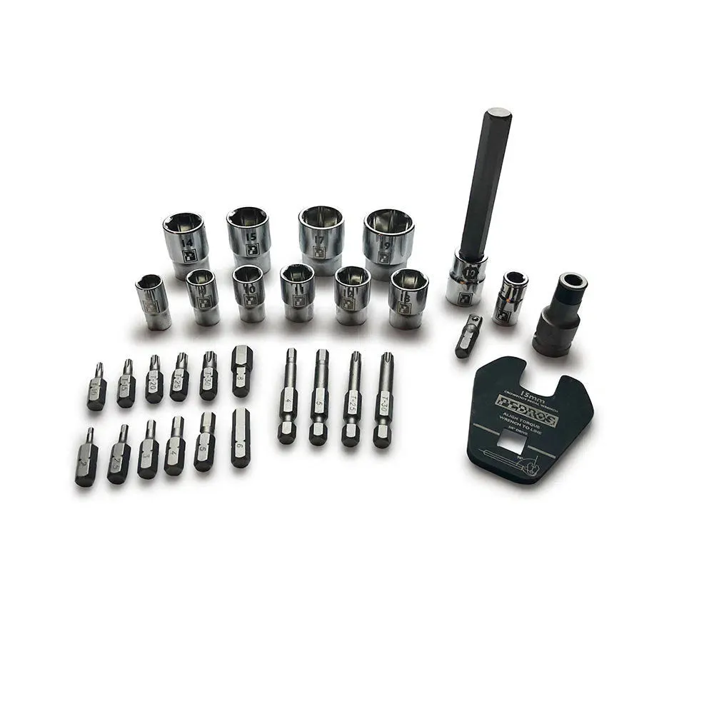 Pedros PEDRO'S PRO BIT AND SOCKET SET, 31 PIECES