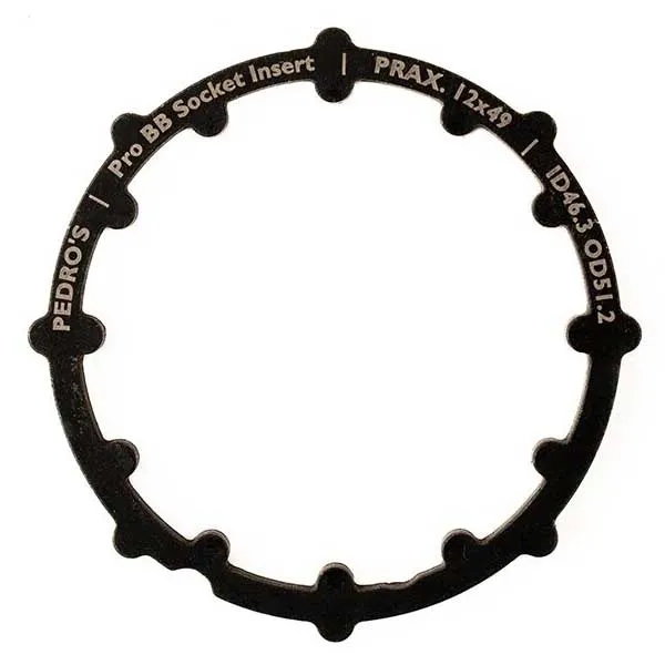 Pedros Prax Lagerpressadapter, Black, 12 x 49mm