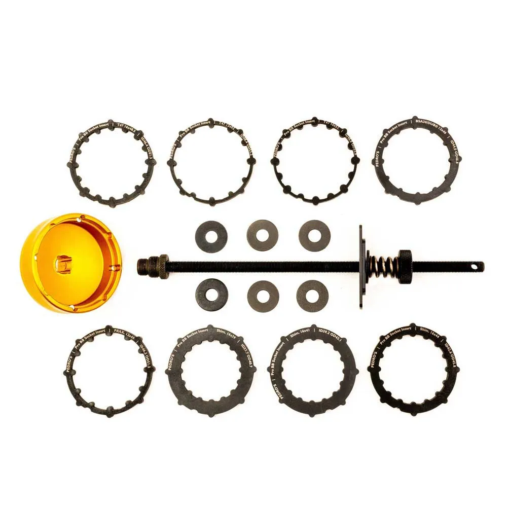 Pedros Pro 10 Adapters Vevlagerkopp, Gold, One Size Pedros Pro 10 Adapters Vevlagerkopp, Gold, One Size