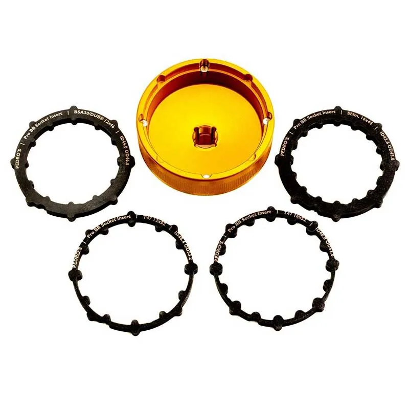 Pedros Pro 5 Adapters Vevlagerkopp, Gold, One Size Pedros Pro 5 Adapters Vevlagerkopp, Gold, One Size