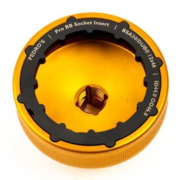 Pedros Pro 5 Adapters Vevlagerkopp, Gold, One Size Pedros Pro 5 Adapters Vevlagerkopp, Gold, One Size