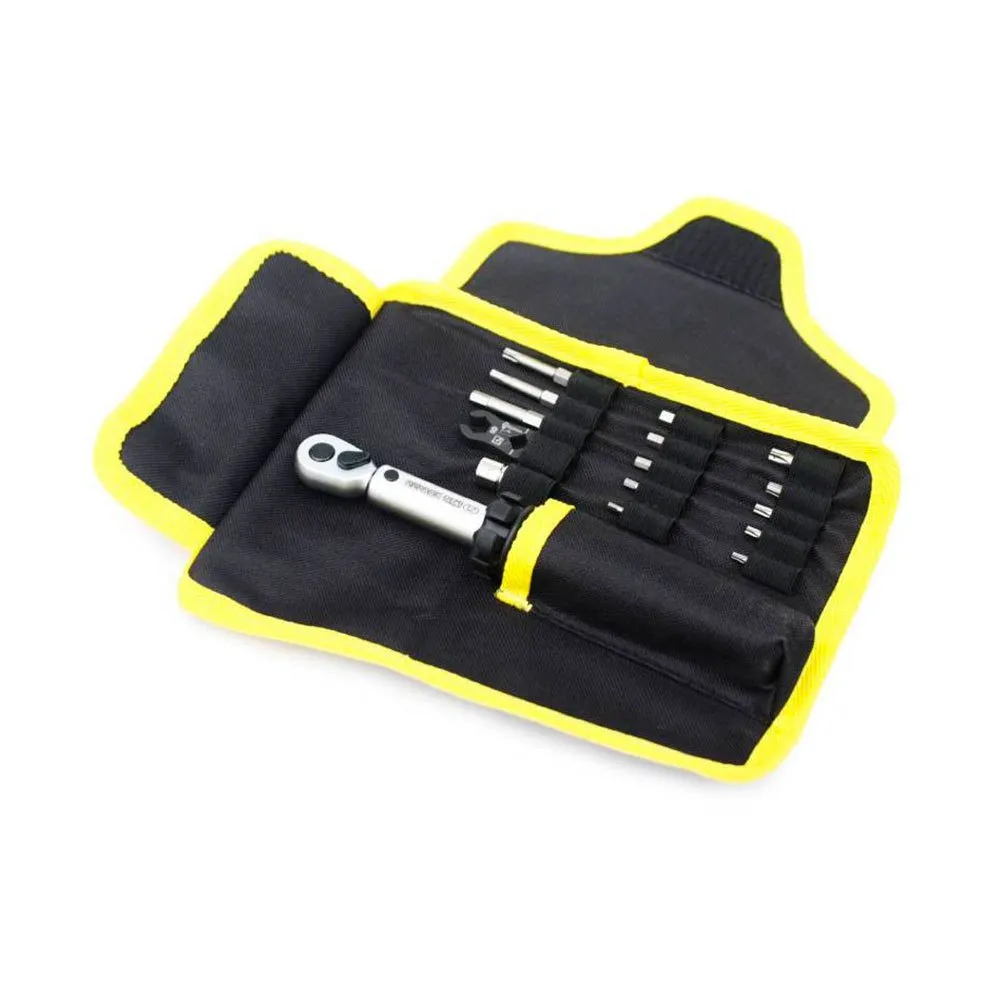 Pedros Verktyg Demi Torque Wrench Ii + Bit Set, Black / yellow, One Size