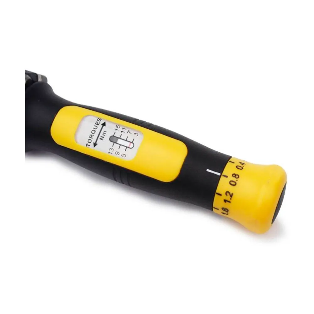 Pedros Verktyg Demi Torque Wrench Ii + Bit Set, Black / yellow, One Size
