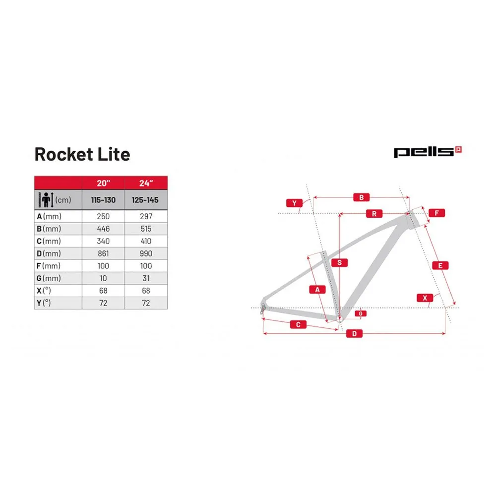 Pells Rocket Lite 24´´ Tektro Rd-m350 2024 Mtb Cykel Pells Rocket Lite 24´´ Tektro Rd-m350 2024 Mtb Cykel