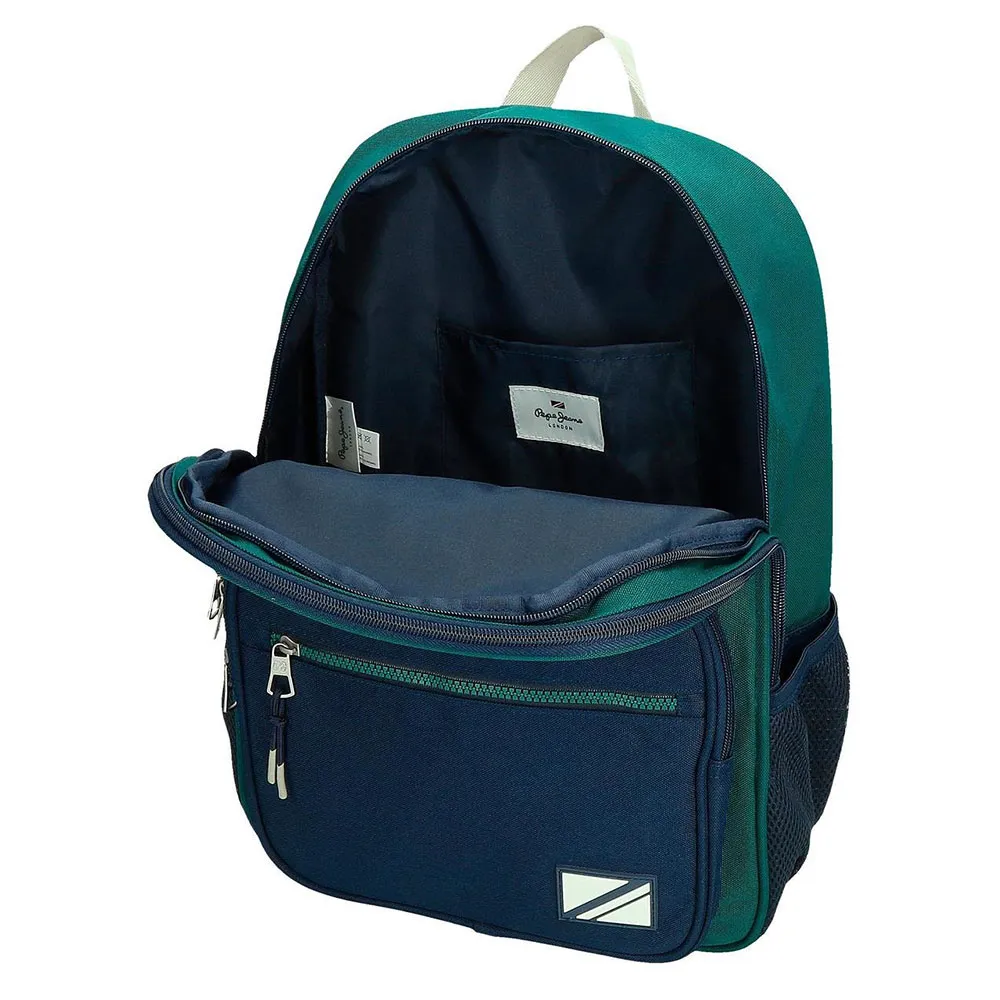 Pepe Jeans Adapt. Ben 40 Cm 14l Ryggsäck Med Hjul, Green
