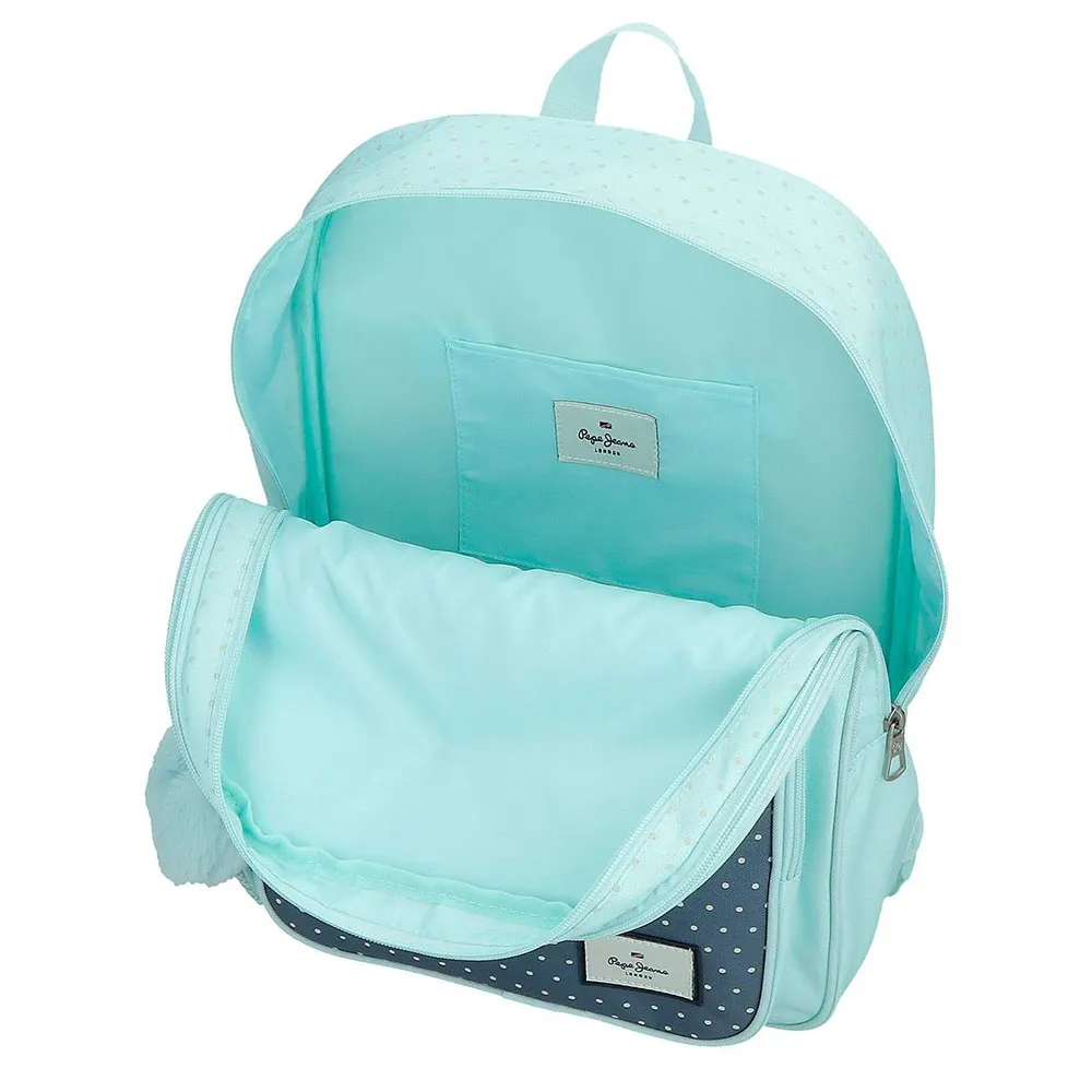 Pepe Jeans Adapt. Dalma 40 Cm 14l Ryggsäck Med Hjul, Blue